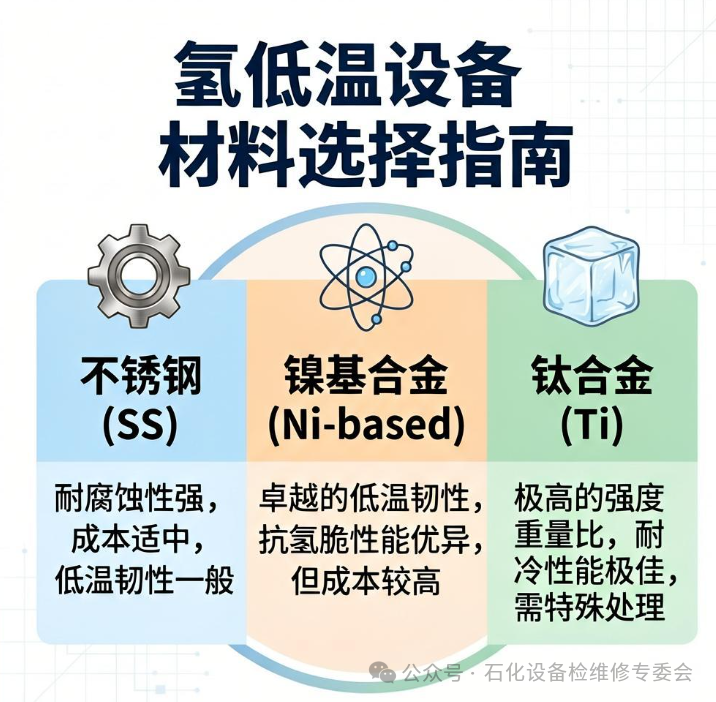 低温设备材料选择的三个硬指标